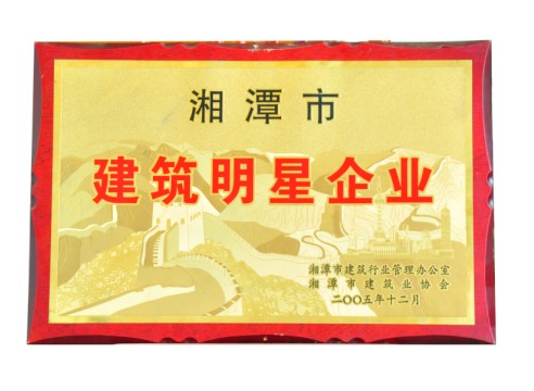 湘潭市建筑明星企業(yè)